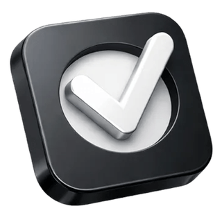 Approval checkmark icon in 3D on the LithVestor about page
